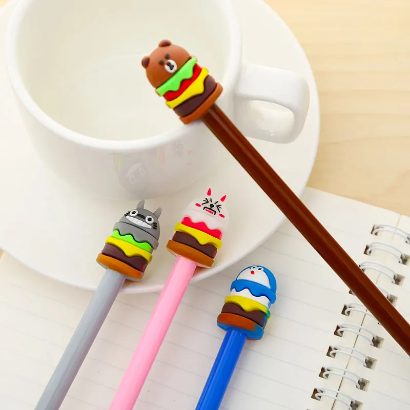 Kawaii Korean Anime Cat Gel Pen Cute Stationery Item Kawai School Material Office Supply Animal Stationary 0.38mm Thing Freebie |