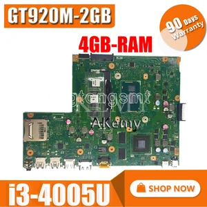 Akemy X540LJ материнская плата для ноутбука For Asus VivoBook X540L F540L A540L R540L оригинальная материнская плата 4GB-RAM I3-4005U GT920M-2GB