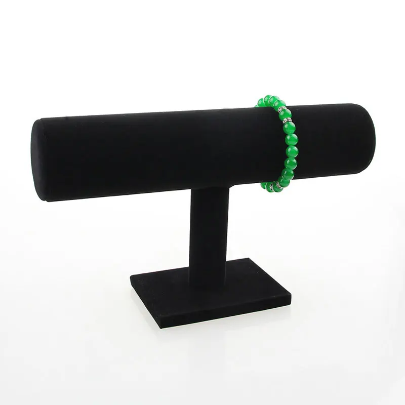 

Portable Velvet Bracelet Bangle Necklace Chain Watch T-Bar Organizer Rack Jewelry Display Stand Holder AC889