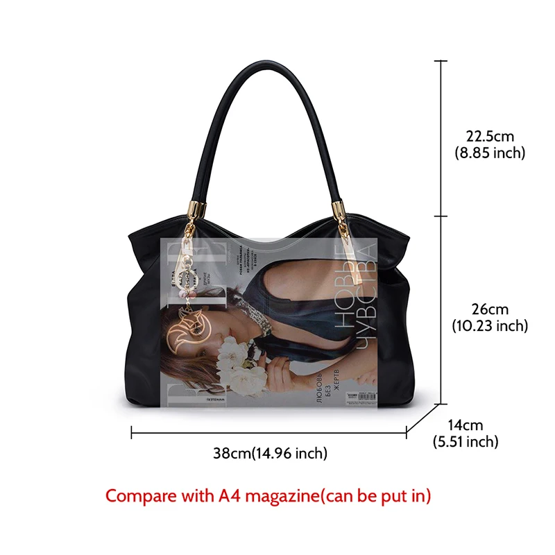 Женская сумка тоут из натуральной кожи с отделением для карт|women genuine leather bag|genuine