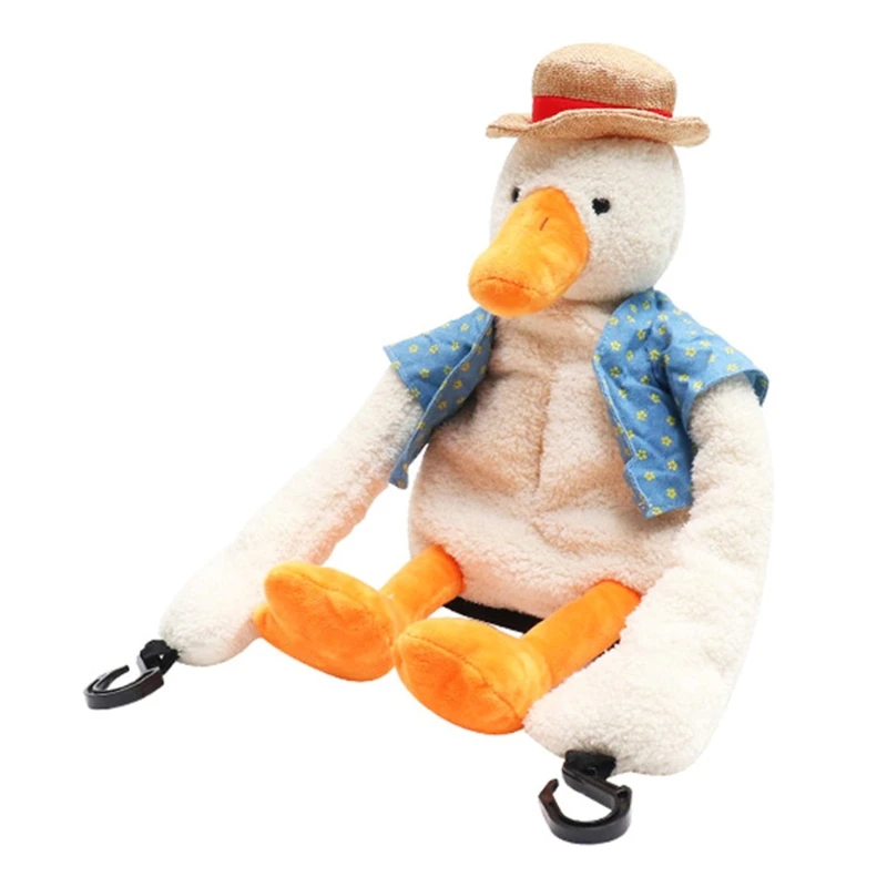 

2021 New 29cm Plush Napkin Box Paper Storage Box w/ Hanging Hook & PP Cotton Loneliness Comfort Car Pendant for Armrest Car Seat