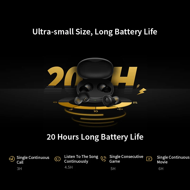 Новый Realme бутоны Q Беспроводной наушники Bluetooth вкладыши TWS с 400mA Батарея Зарядное
