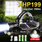 Новейший налобный фонарь XHP199 COB высокой мощности 18650 Usb Головной фонарь перезаряжаемый налобный фонарь XHP160 XHP90 Мощный светодиодный налобный фонарь