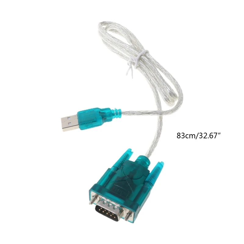 Новинка 2021 черный Стандартный преобразователь USB в RS232 RS-232(DB9) с последовательным