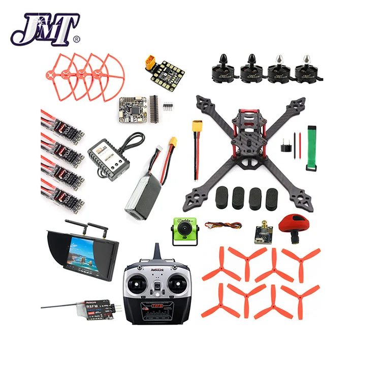 DIY RC Racer Drone XSR220 220 мм рама 2,4G 8CH Квадрокоптер Betaflight F4 Pro V2 V3 Turbo S1 камера 5,8G VTX FPV монитор дисплей - Цвет: F4 V2 Combo 12