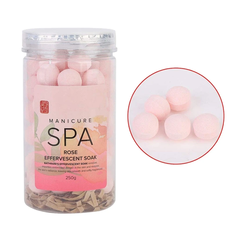 Шипучие шарики для маникюра с эффектом замачивания удаляют омертвевшую кожу