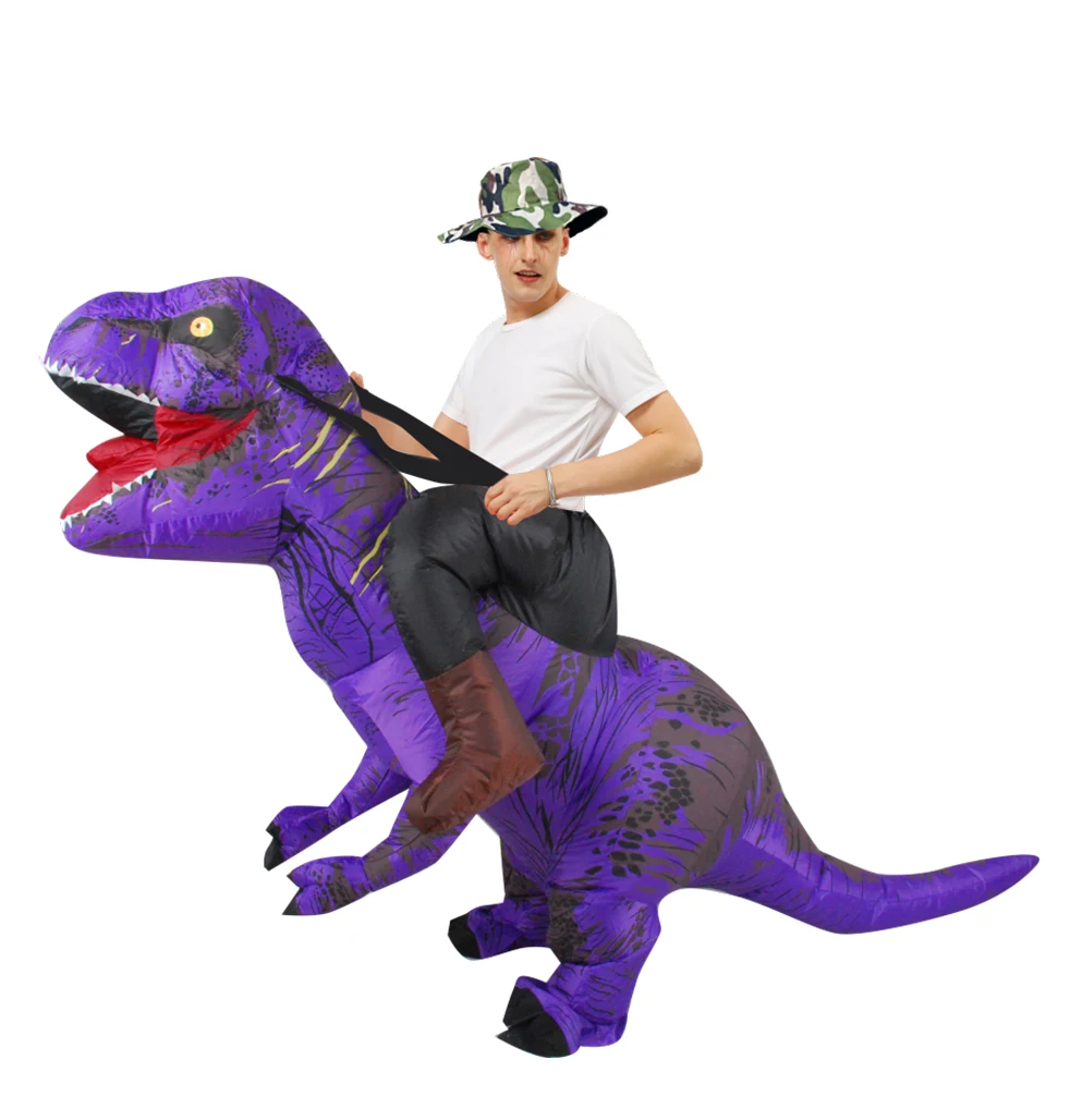 Hot Selling Adult Halloween Cosplay Costumes Blow Up Dinosaur T-rex Inflatable Party Role Play Mascot Disfraz for Man | Тематическая