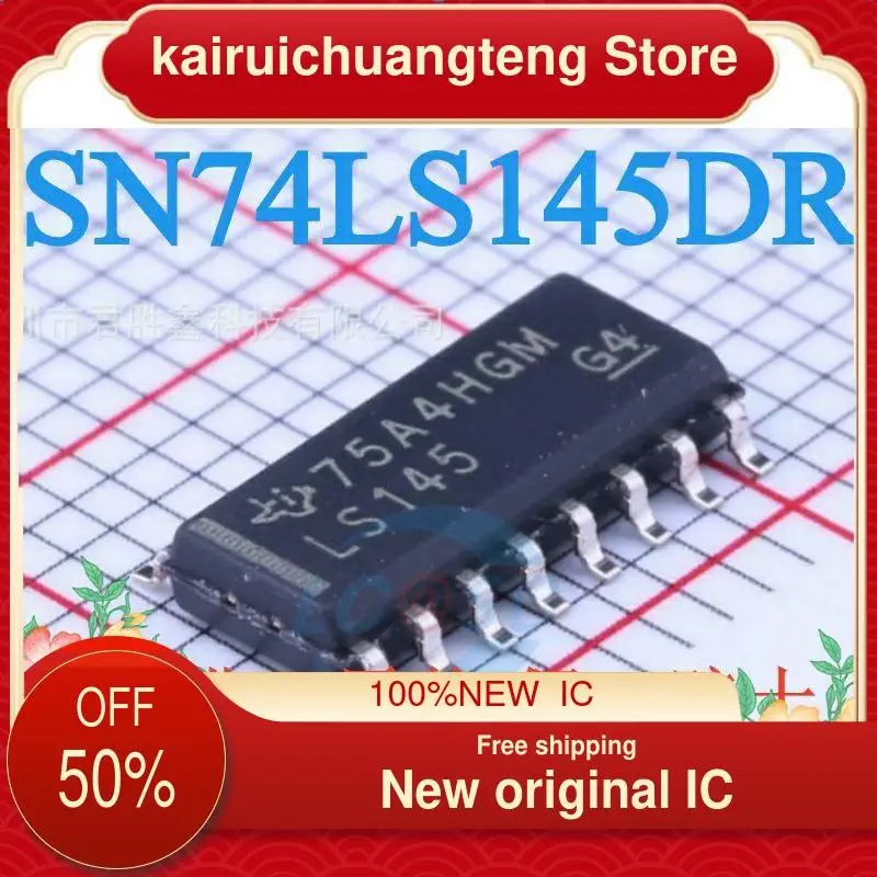 

10 шт. SN74LS145DR 74LS145 LS145 SOP3.9 новая Оригинальная интегральная схема