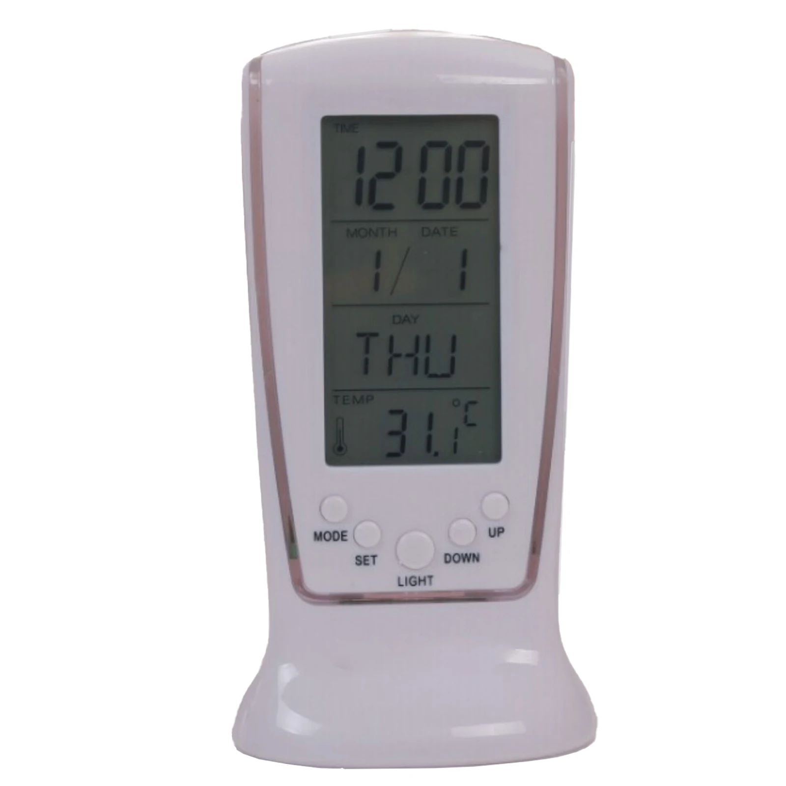 

Digital Backlight Led Display Table Alarm Clock, Snooze Thermometer Calendar,Digital Clock With Date And Week Large Display