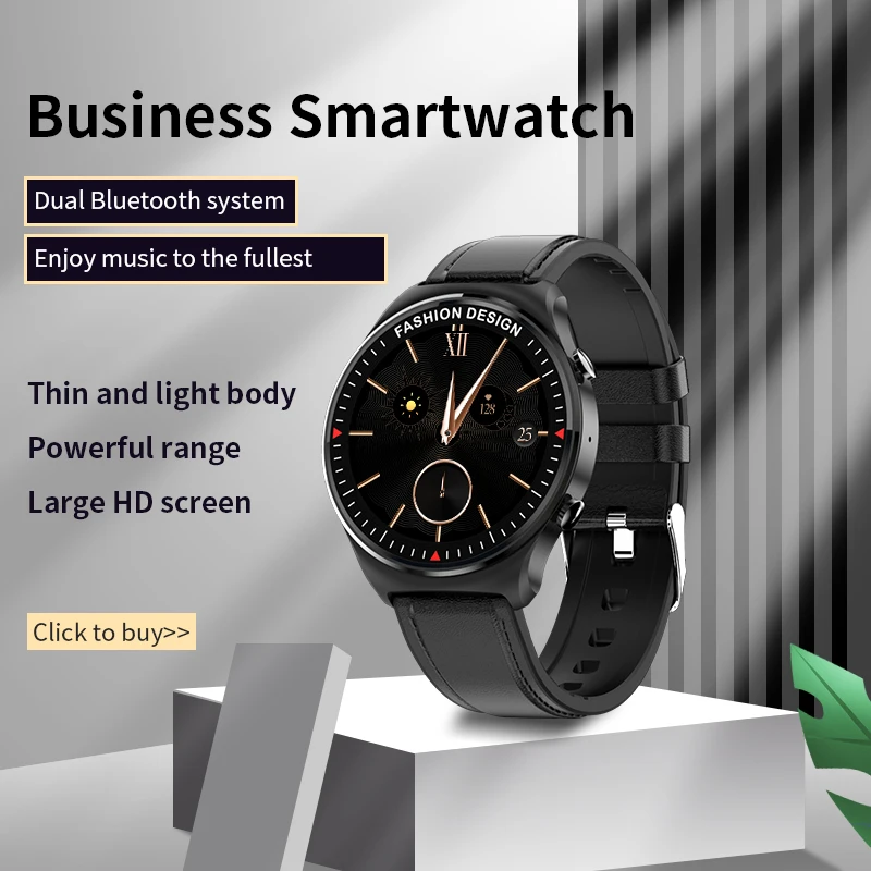 360*360 HD 1.32 Screen Smart Watch Men Large Battery Bluetooth Call Music Player Link TWS Headset Steel Strap Smartwatch For | Электроника