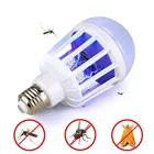 УФ светодиодсветодиодный лампа E27, лампа для уничтожения насекомых, ночное светильник для спальни и сна, 915 Вт, 2 в 1