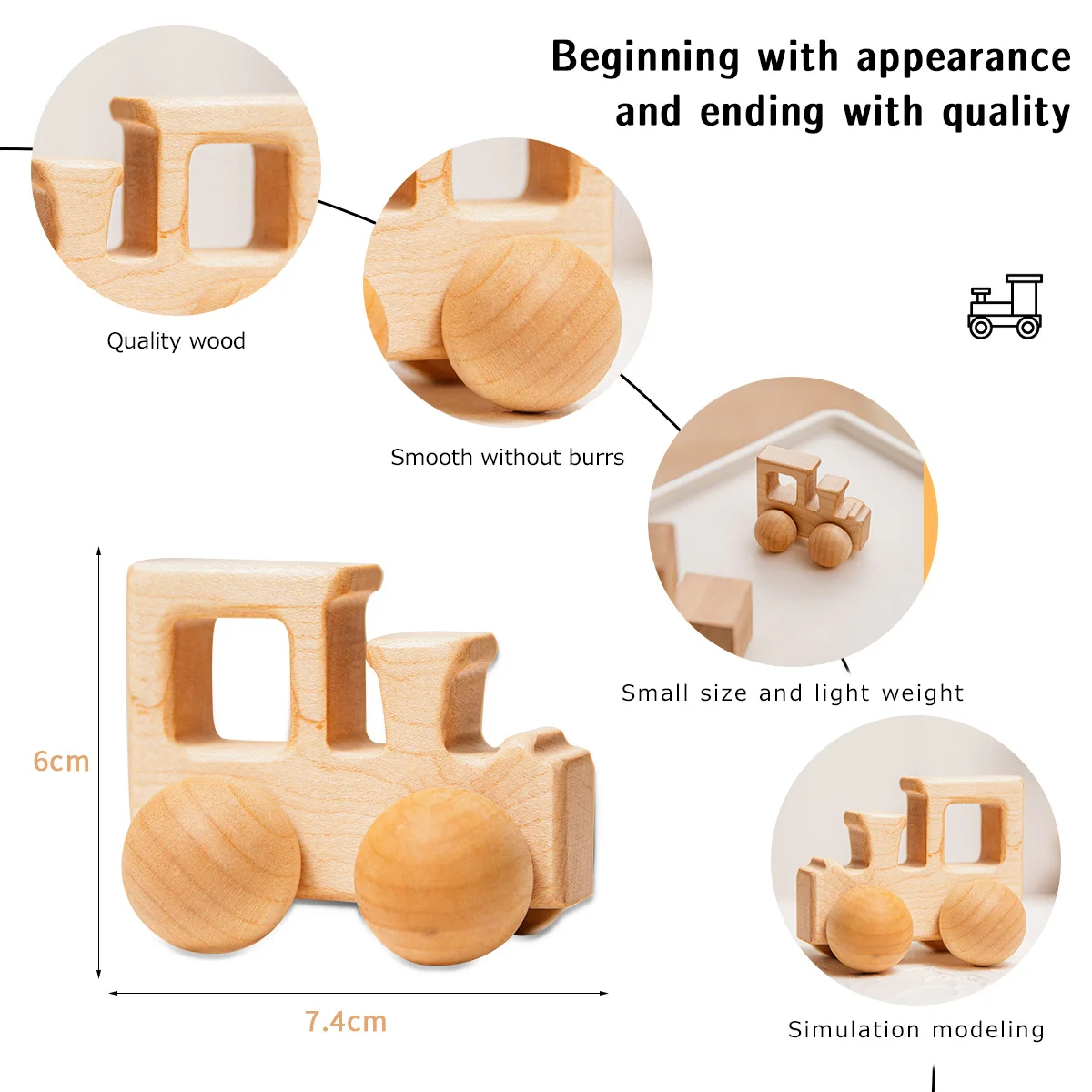1 шт. органический деревянное автомобильное Форма для младенцев без добавления