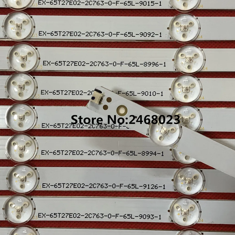Новый 16 шт./лот 8LED 653 мм Светодиодная подсветка D65U D2 D65 E65X C2 LB65018 V0_01|Светодиодные