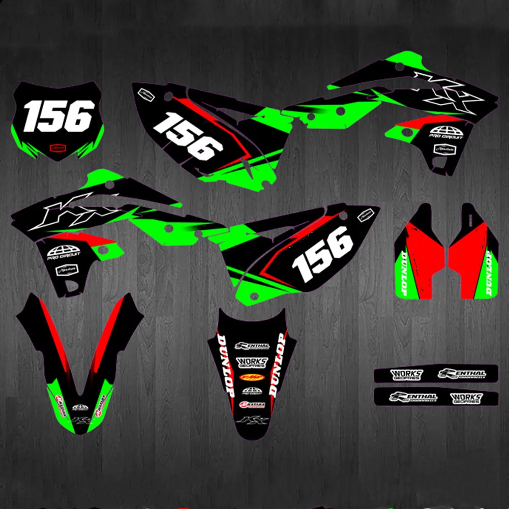 KX450F 2015-2012 Motorcycle 3M Graphics DECALS STICKERS Kits For Kawasaki KXF450 2012 2013 2014 2015 KXF 450 KX 450F | Автомобили и