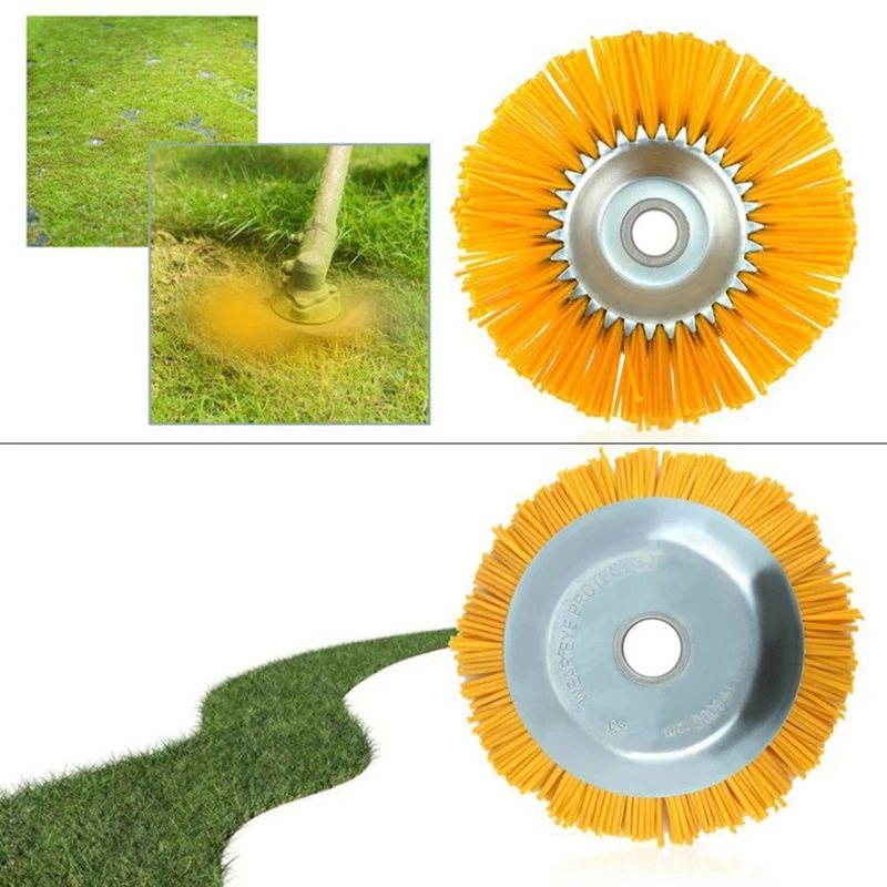 

Nylon Brush Universal Trimmer Brush Head Cutter Durable Garden Tools Outer Diameter 200mm Inner Hole 25.4mm