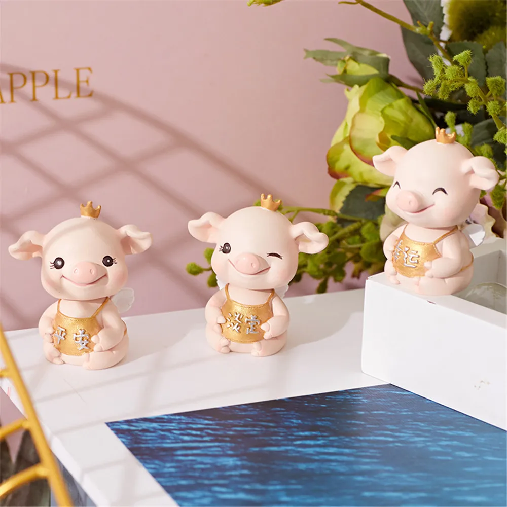 Креативный Автомобильный дисплей может полюбить сеть красная голова свинья