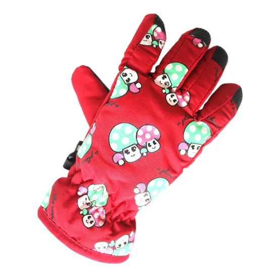 

2-5 Years Old Mushroom Type Children's Ski Gloves\skating Boys and Girls Cartoon Outdoor Warm and Cold Thick Gloves