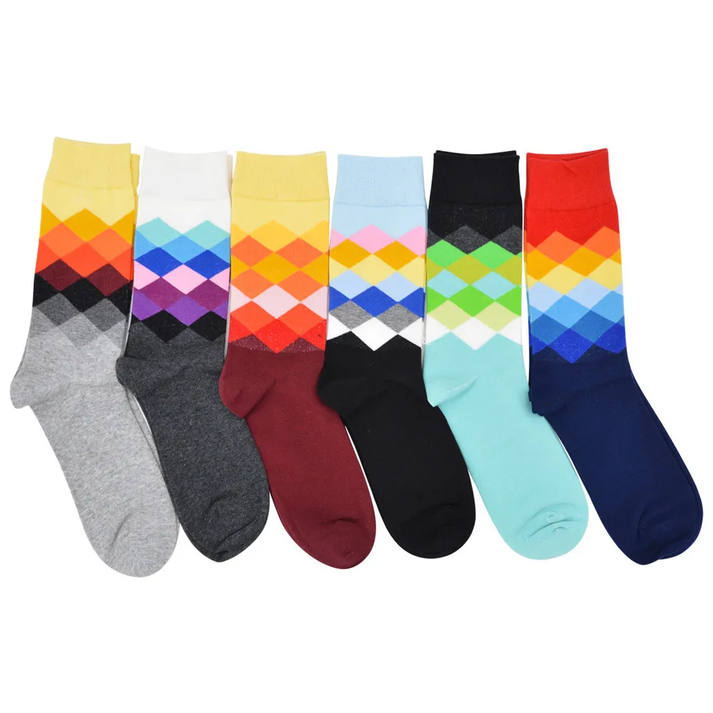 Носки для бега мужские Calcetines Hombre спортивные носки модные хлопковые цветные со