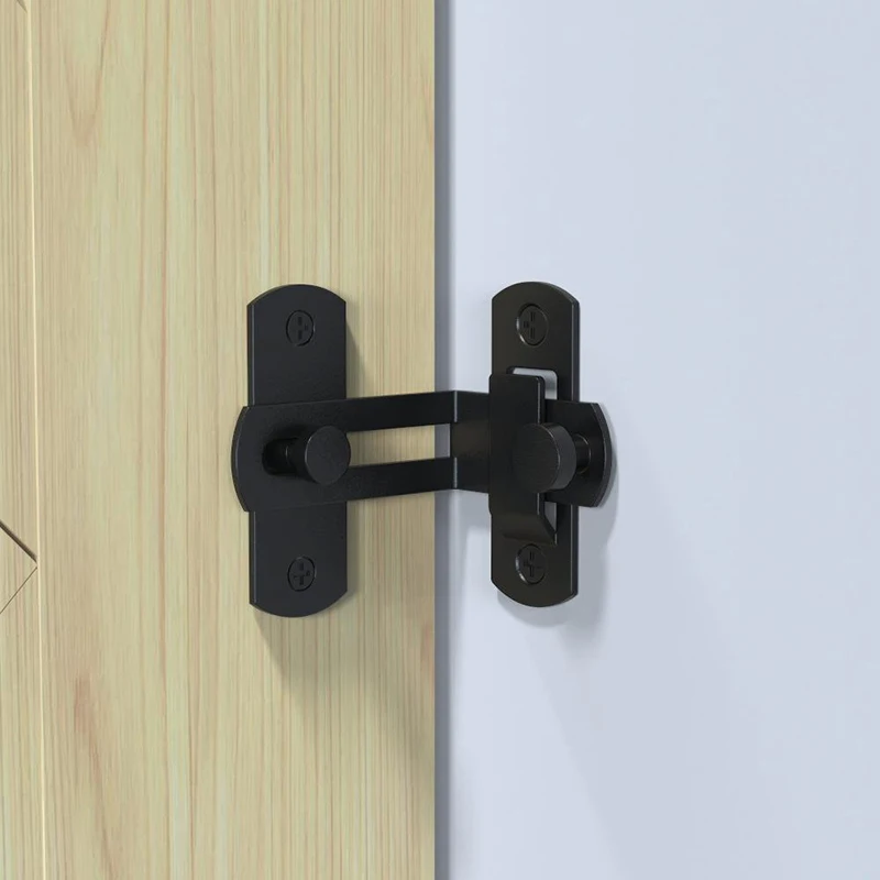American Barn Door Lock 48*35mm Stainless Steel Barn Door Lock Rustic Gate Latch For Bar Closet Shed Garage Tool New