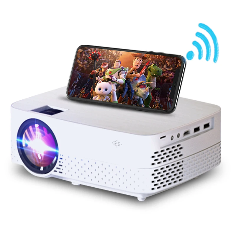 

XIDU LED Projector HD Android Wifi Mobile Phone Projectors 150 inches Big Screen 7200 Lumens Bluetooth Home Smart Theater