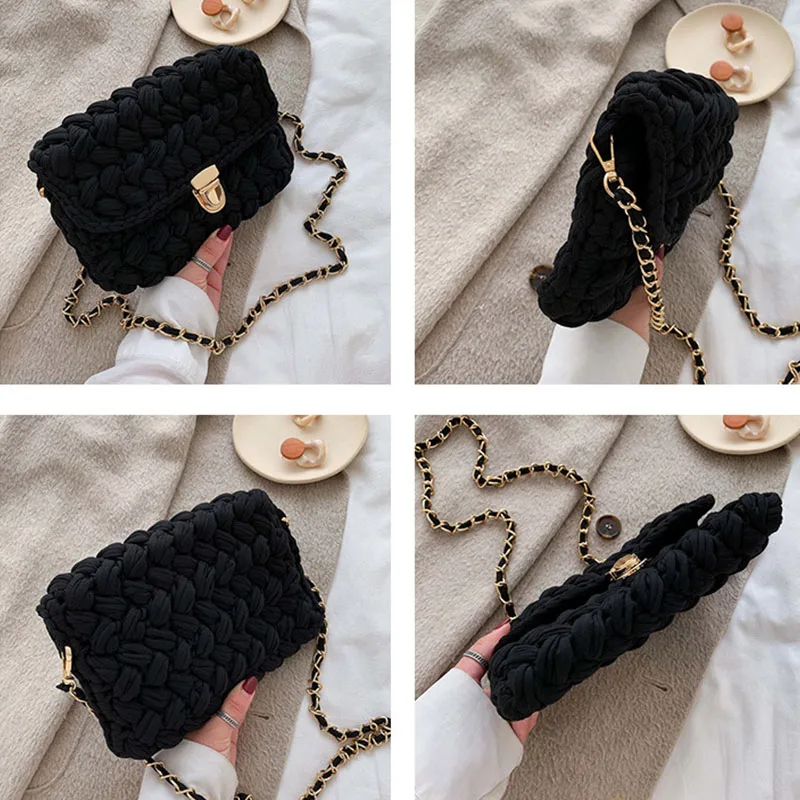 

2020 New Handmade Line Crochet Hand Knitted Shoulder Crossbody Leisure Travel Beach Bag (Birthday Gift Valentine's Day Gift)