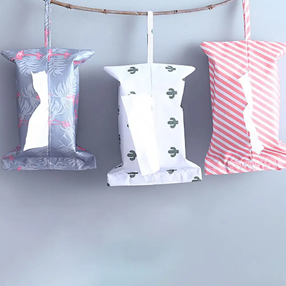 New Innovative Hanging Paper Towel Case Car Cloth Bag Box for Home Living Room Bedside Table | Дом и сад