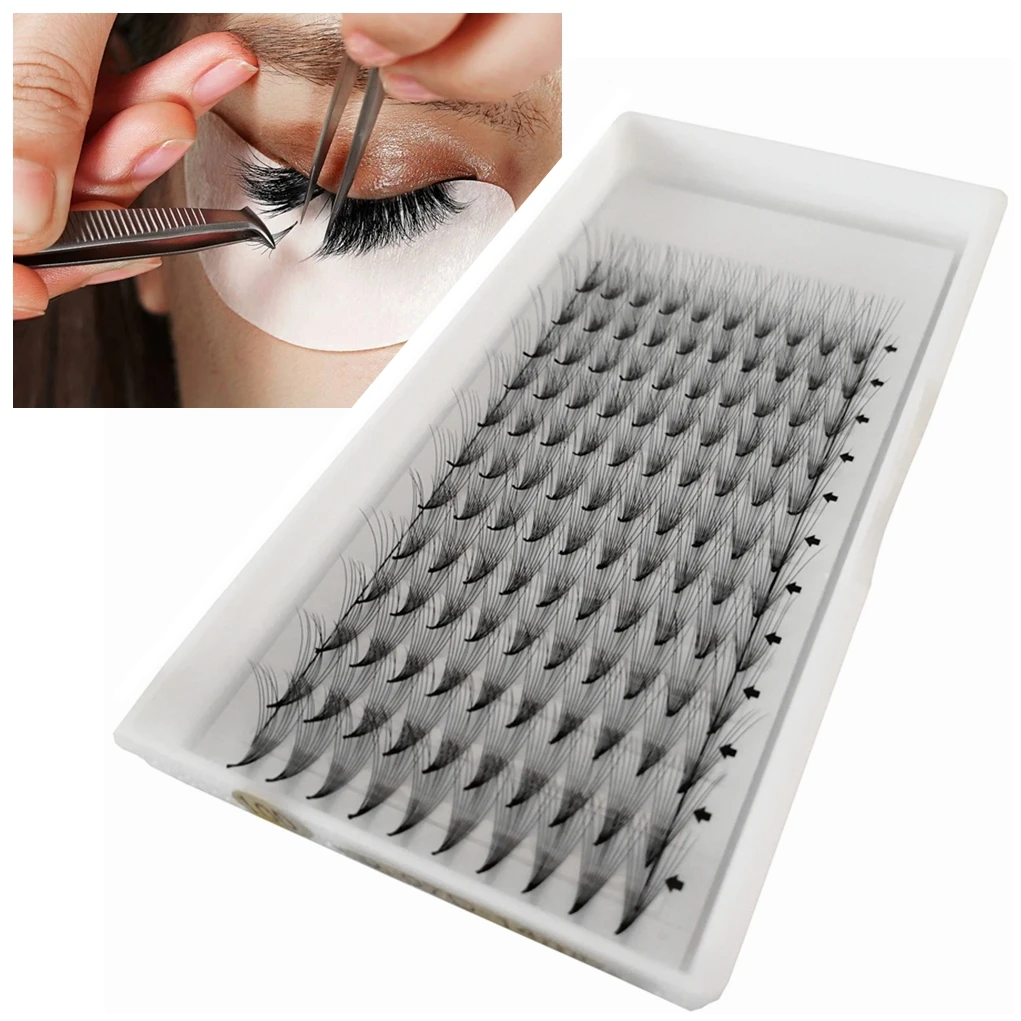 10D Pointy Base Eyelashes Extensions 10 Trays/Lot Premade Fans Eyelash Wholesale Russian Volume Individual Lashes