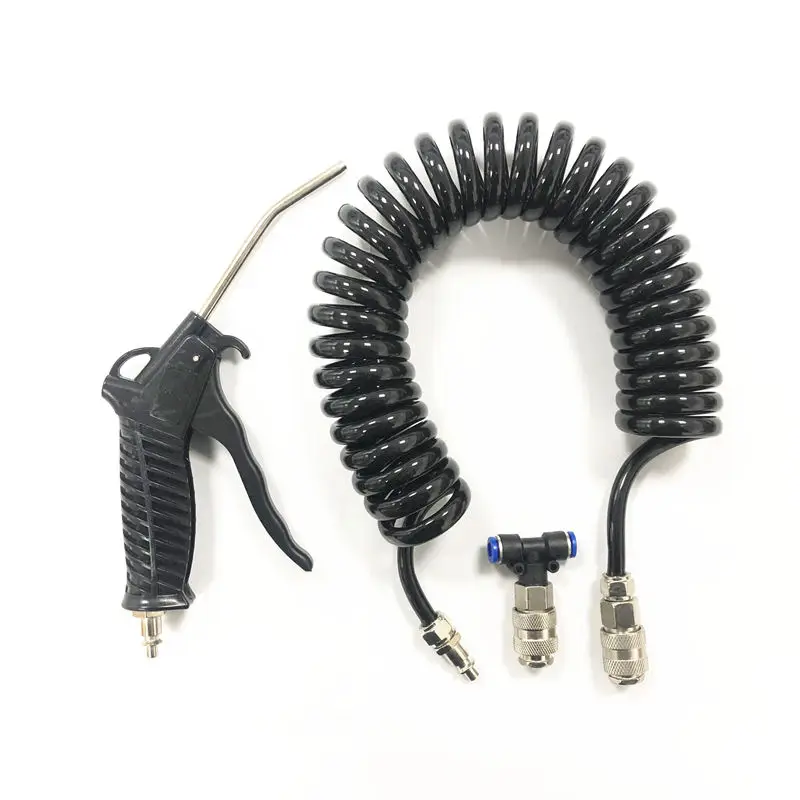 Mini European Type Dust Blows Hose Set Air Blow Gun Steel Nozzle Blowing Spray Hand Tool Pneumatic Air Blower