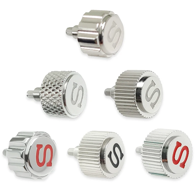 Корона часов из нержавеющей стали SKX007 детали для мода блестящие. Матовые