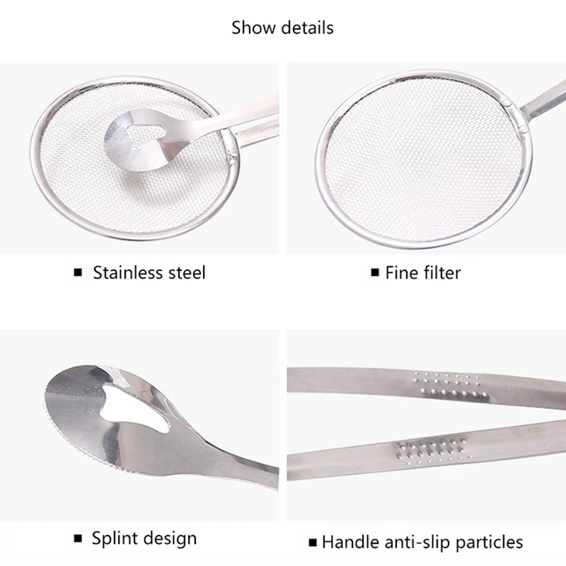 

Stainless Steel Filter Spoon with Clip Oil-Frying Salad BBQ Filter with 2M LED TV Backlight RGB Neon Lamp