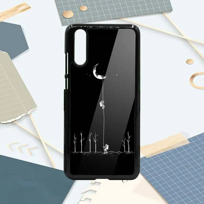 

Cartoon Space universe astronaut Phone Case PC For Samsung galaxy S note 8 9 20 10 e lite2019 plus pro ultra