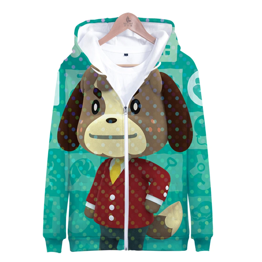 

Animal Crossing 3D Printed Zipper Hoodies Women/Men Casual Hooded Sweatshirt Hot Sale 2020 Trendy Streetwear Clothes