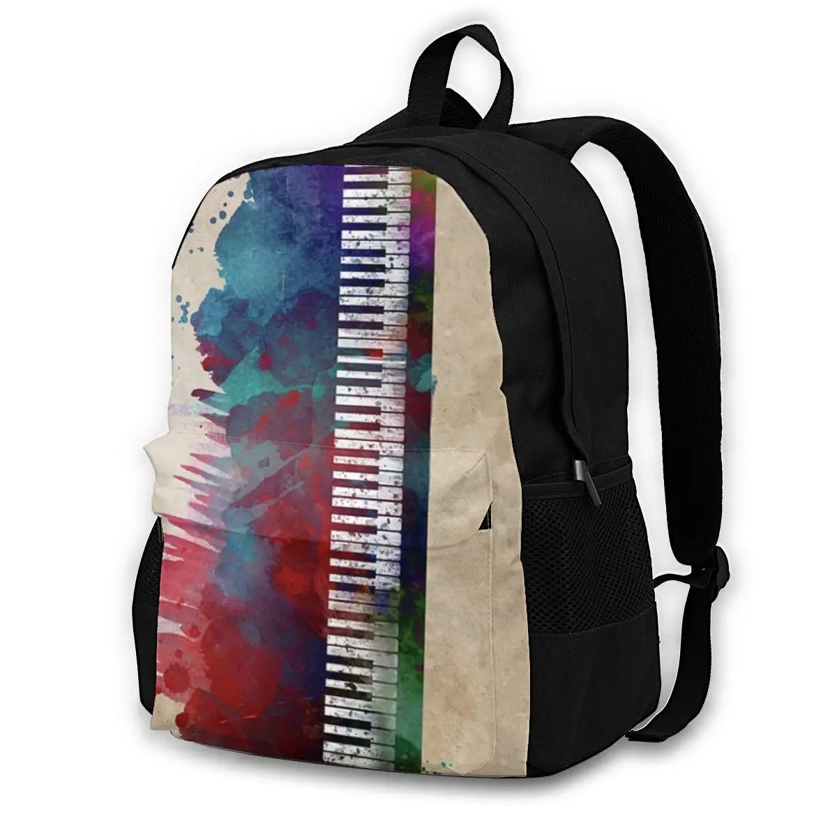

Keyboard Backpacks Soft Fun Polyester Backpack Picnic Girl Bags