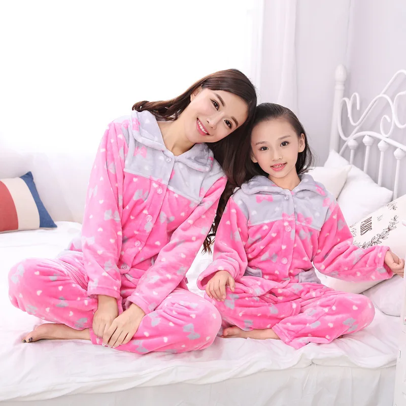 Детские пижамы Комплекты пижам Теплые фланелевые для осени и зимы Фланелевая