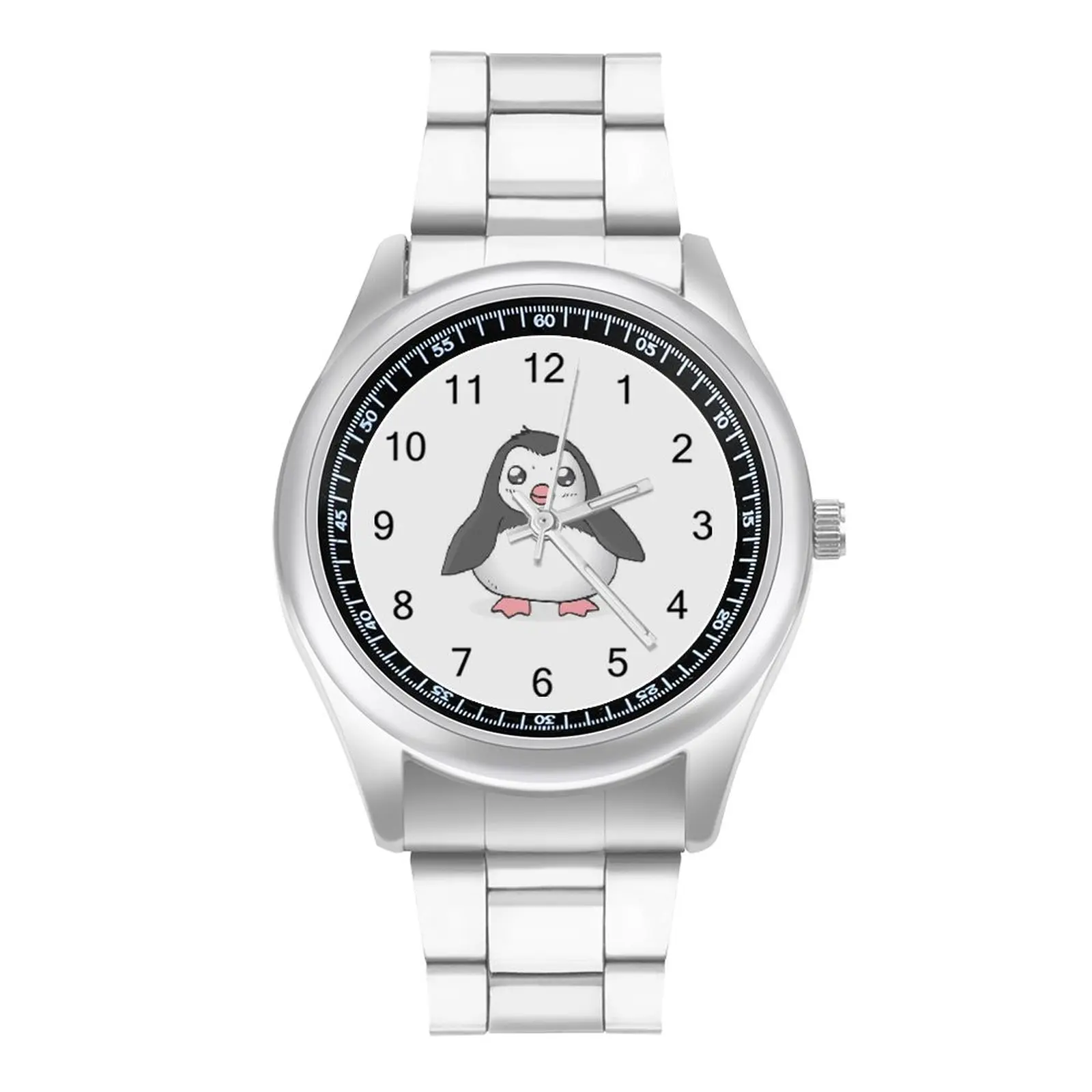 

Часы наручные Pingu женские кварцевые, спортивные Элегантные Дизайнерские с широким ремешком из нержавеющей стали