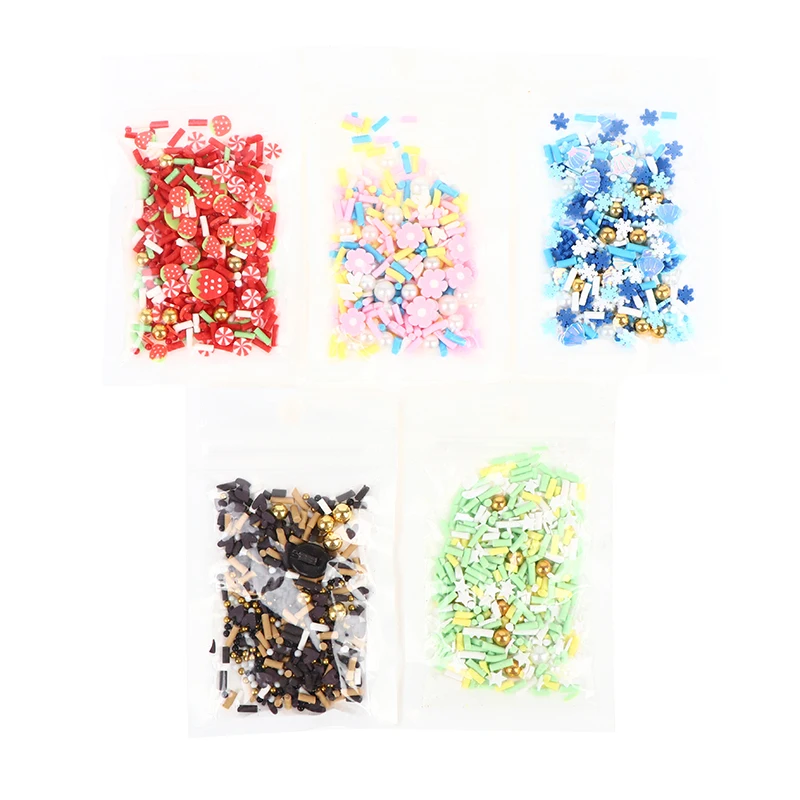 Rebanada de comida de imitaci&oacute;n para decoraci&oacute;n de u&ntilde;as, DIY, 10g, rebanada suave-3