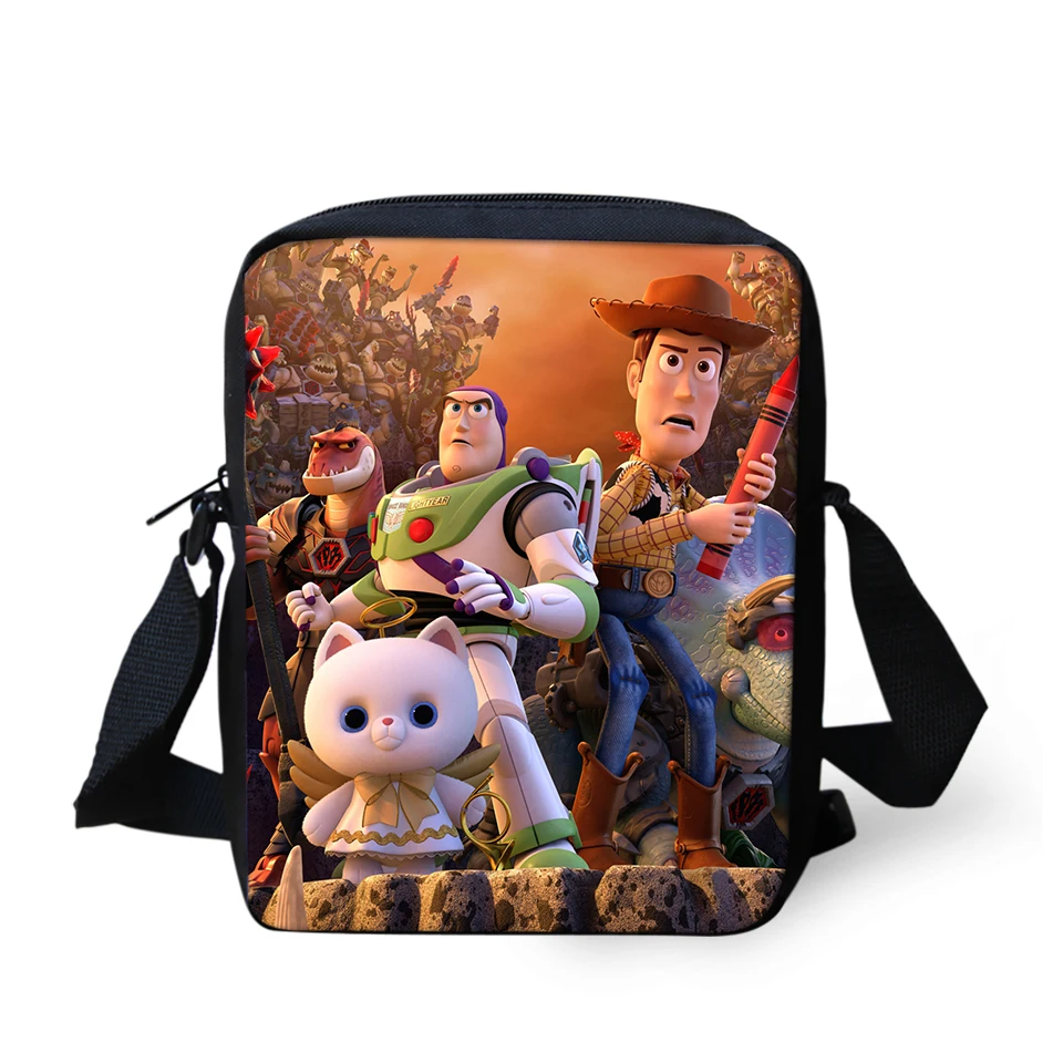 ELVISWORDS женские сумки-мессенджеры Toy Story 4 узор сумки на плечо мультяшный дизайн