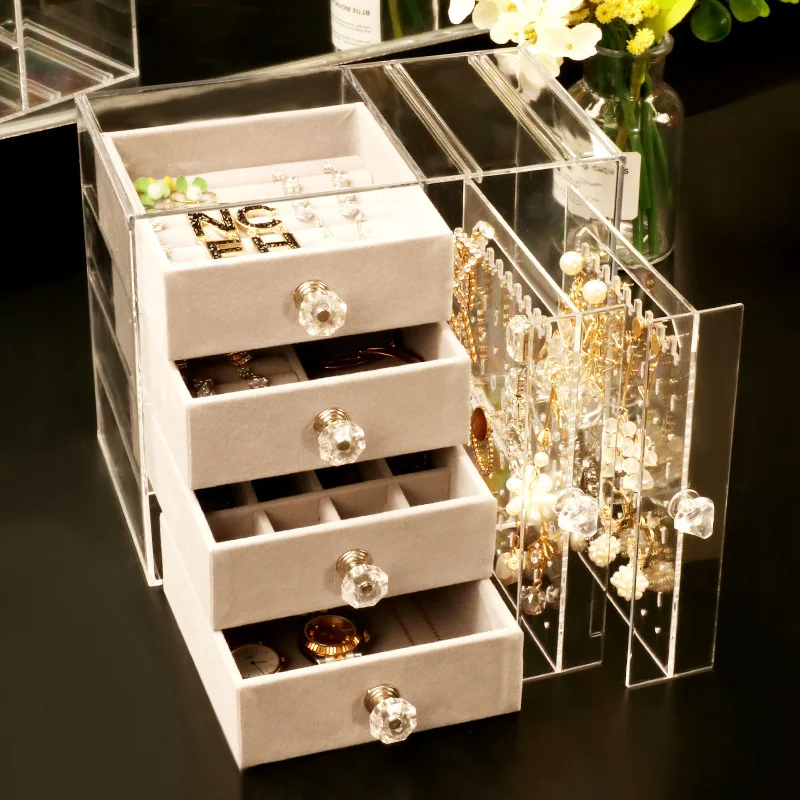 Новый ящик для хранения ювелирных изделий домашний комод витрина браслет
