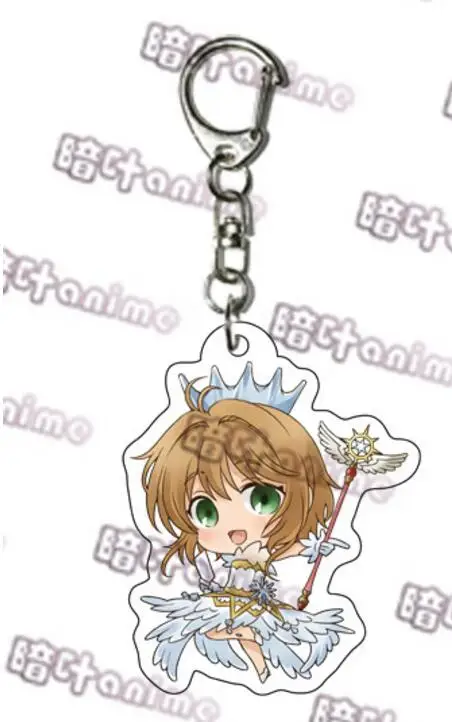 Япония Аниме карта Captor SAKURA LI SYAORAN KINOMOTO TOUYA Tsukishiro Yukito Косплей акриловый брелок кулон брелок с игрушкой подарок