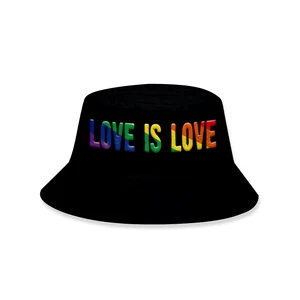 Love Is Love 2021 New Fisherman's Hat LGBT Cap Men/WomenS Good Quality Casual Summer Hats Unisex Fashion Outdoor Casual  Cap