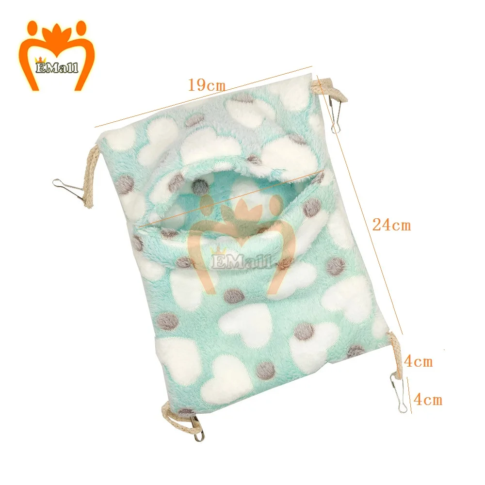 animals design pet hamster rat hammock cage house nest hamster warm house small animal hanging sleeping bag bed free global shipping