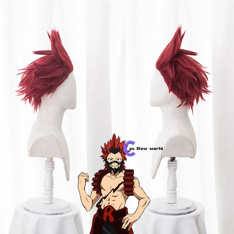2020 Eijirou Kirishima Wig Boku No Hero Academia Anime Cosplay Synthetic My Academia/Academy Hair Wigs | Тематическая одежда и