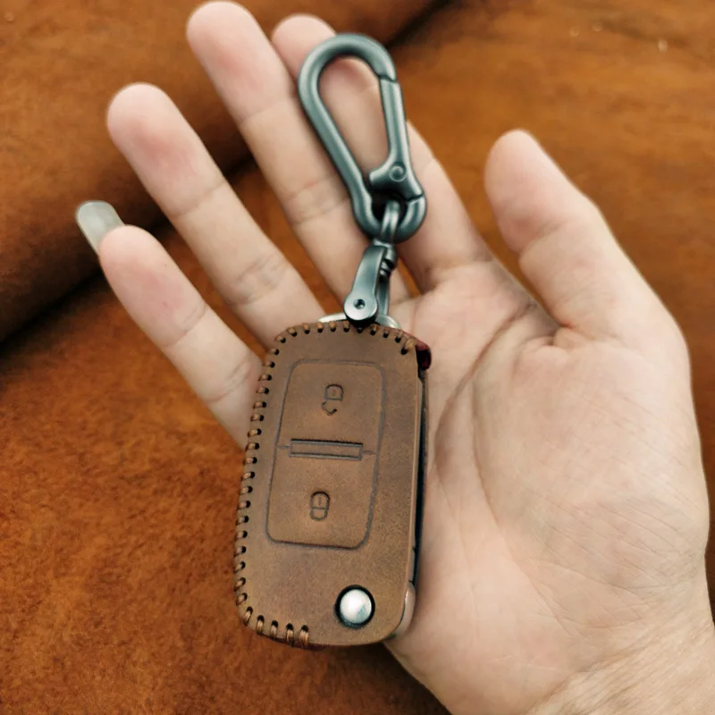 Чехол для автомобильного ключа из натуральной кожи чехол с дистанционным