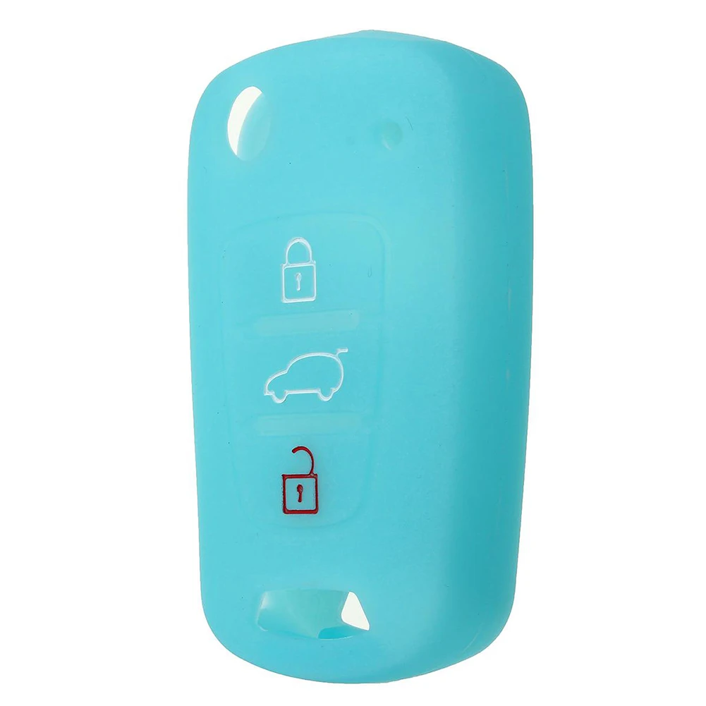 

3 Buttons Silicone Remote Key Fob Case Cover for Hyundai Elantra Accent i20 i30