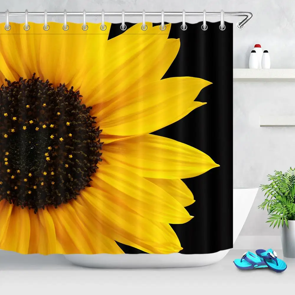 Весенние желтые цветы Подсолнух с рисунком маргаритки водонепроницаемая