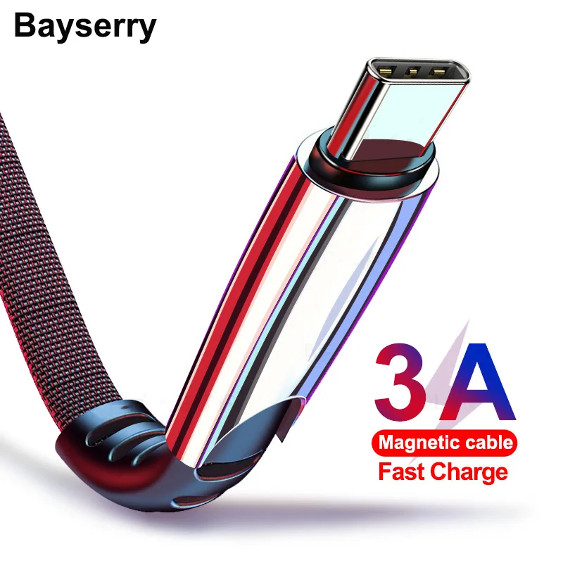 Кабель Bayserry 3A USB Type C для Huawei Mate 30 P30 Pro Samsung S9 Quick Charge 3 0 кабель быстрой зарядки и