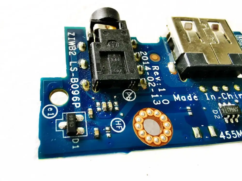 Оригинал для Lenovo B40 45 70 305 B50 30 75 USB плата аудио Плата ZIWB2 LS B096P протестирована good free