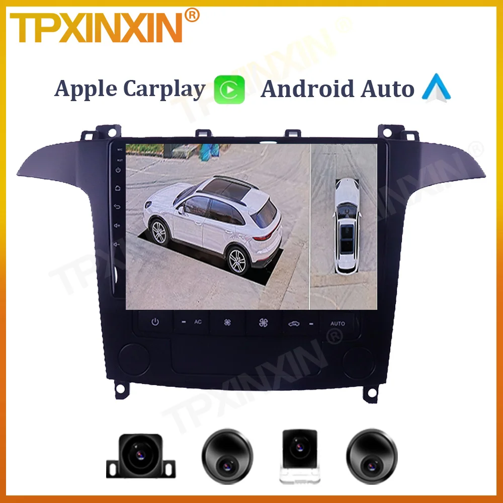 

6+128G For Ford Galaxy S Max SMax 2007 - 2015 Android Car Radio GPS Navigation Multimedia Player CarPlay DSP IPS Screen