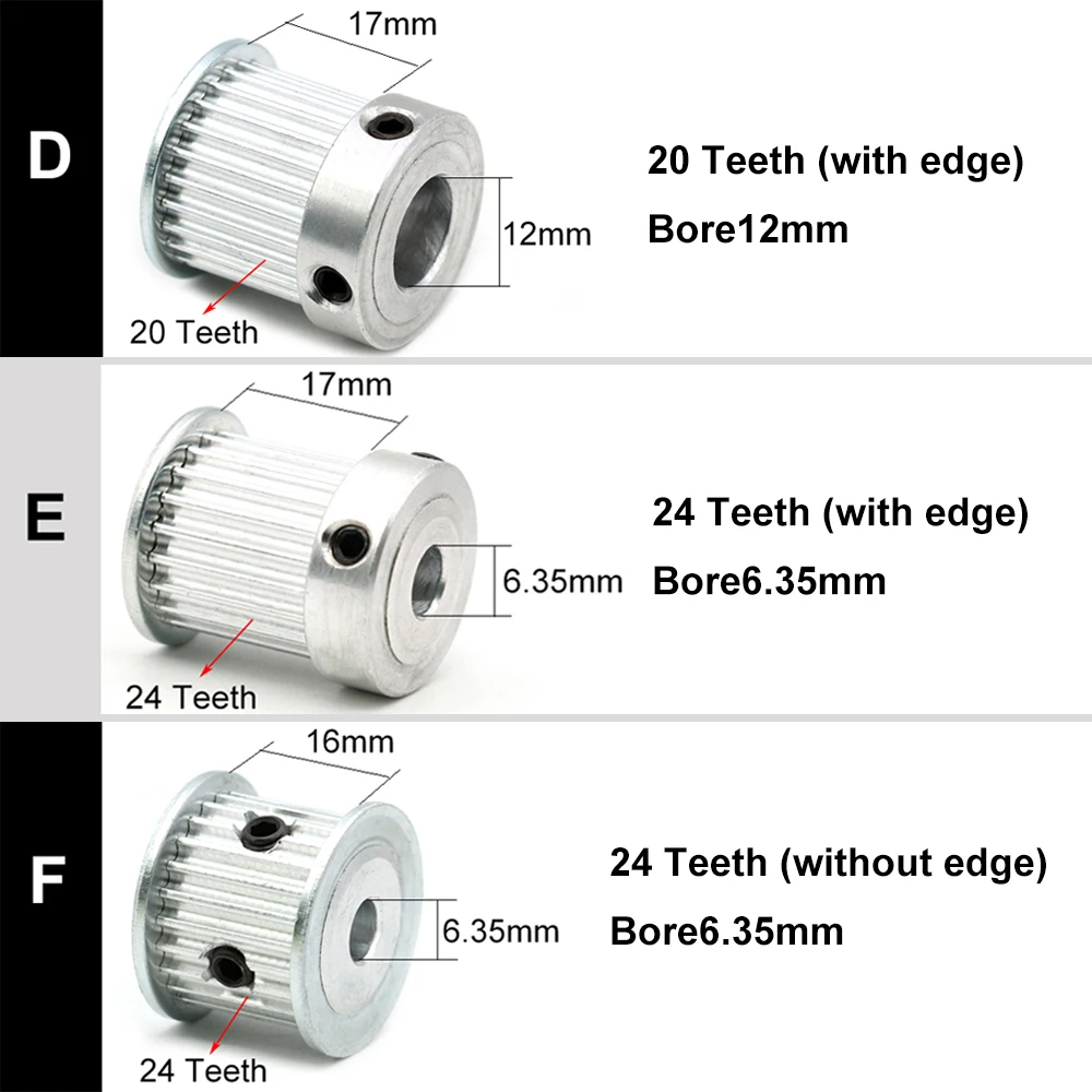 CO2 лазерные металлические детали синхронный HTD 3 м Шестеренчатый шкив 6 35/8/12 мм для