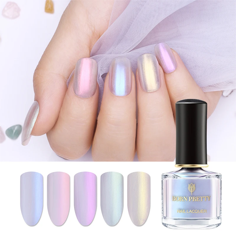 BORN PRETTY Shimmer Голографический лазерный лак для ногтей серия Быстросохнущий лак для маникюра цвет 6 мл
